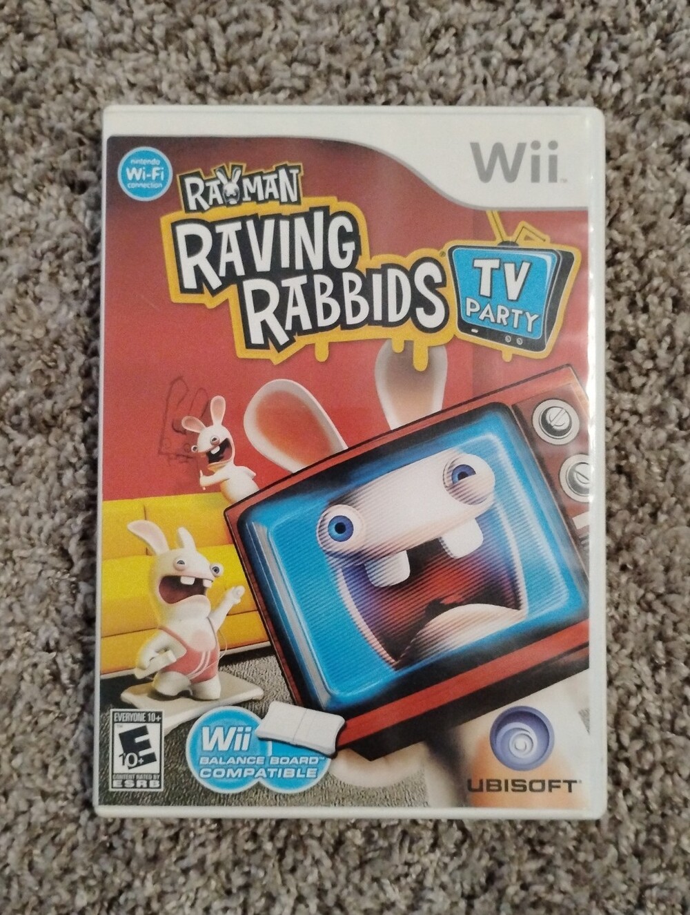 Rayman Raving Rabbids TV Party (Nintendo Wii) - Complete in Box (CIB)